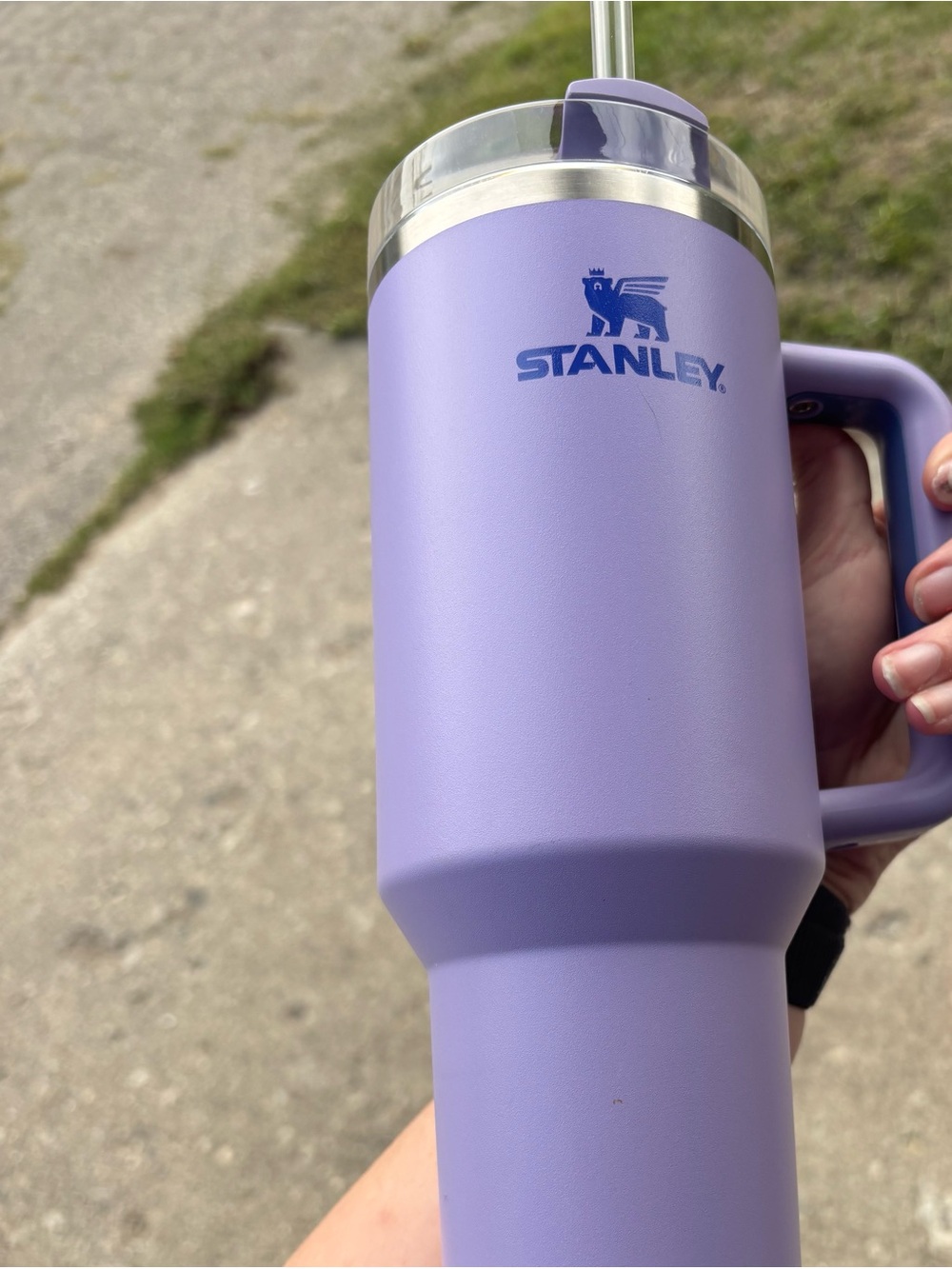 Stanley Lavender Insulated Mug with Handle and Straw